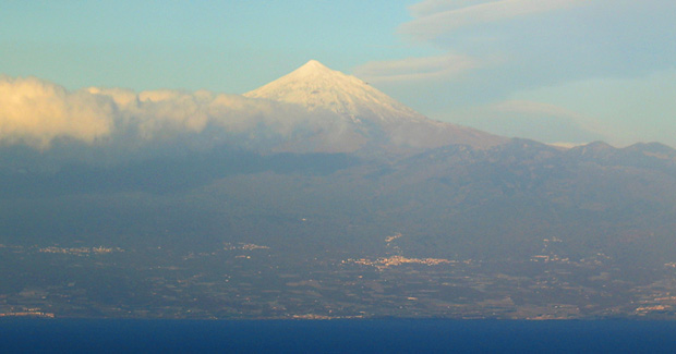 schnee auf dem teide